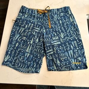 Patagonia Geometric Blue Men's Board Shorts